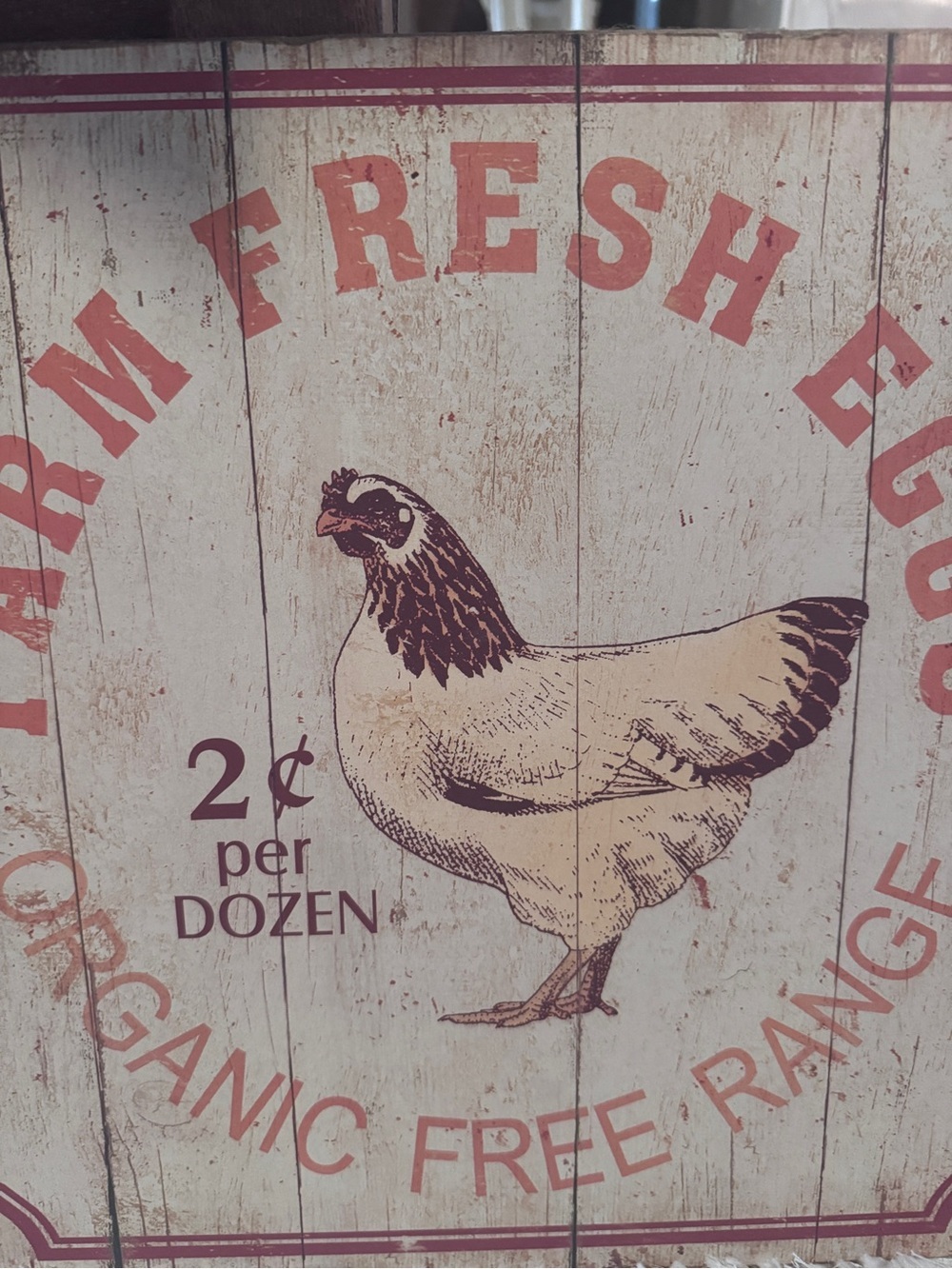 Vintage Chicken Wall Art, Chicken Decor, Farmhouse Style, Wall Hanging Gift - Picture 3 of 8